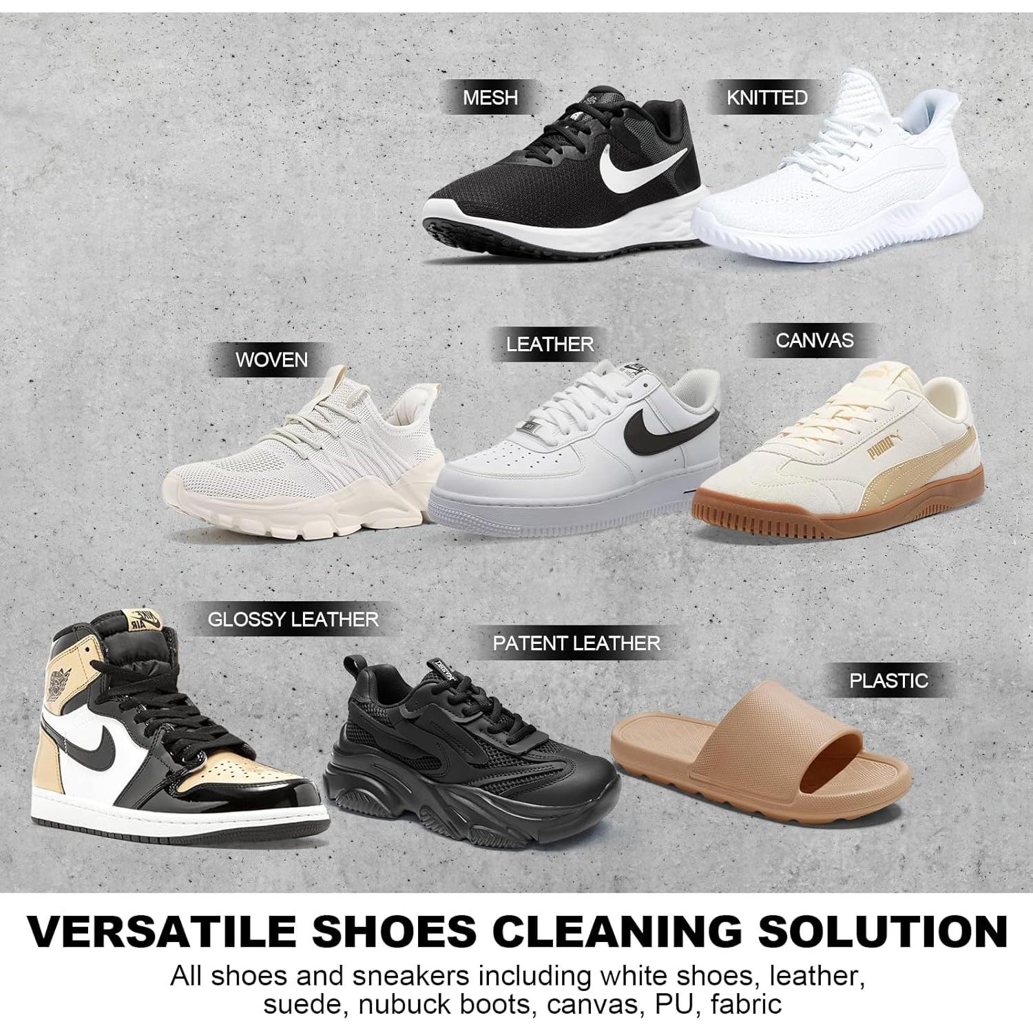 Kit de Limpieza de Zapatos BALORIZ 8.5Oz con 3 Cepillos