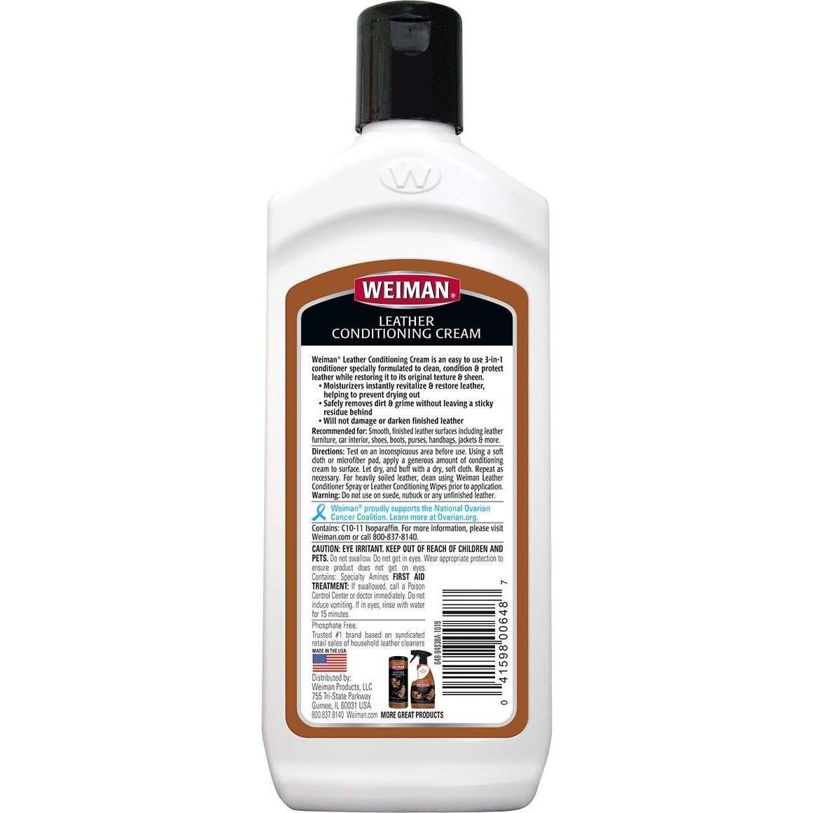 Limpiador y Acondicionador de Cuero Weiman 236ml - 3 en 1