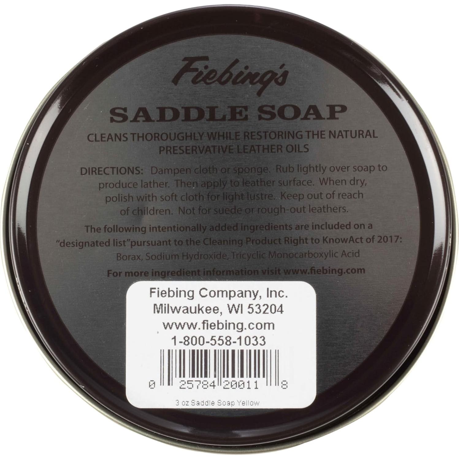 Jabón Limpiador y Acondicionador de Cuero Fiebing's 99g