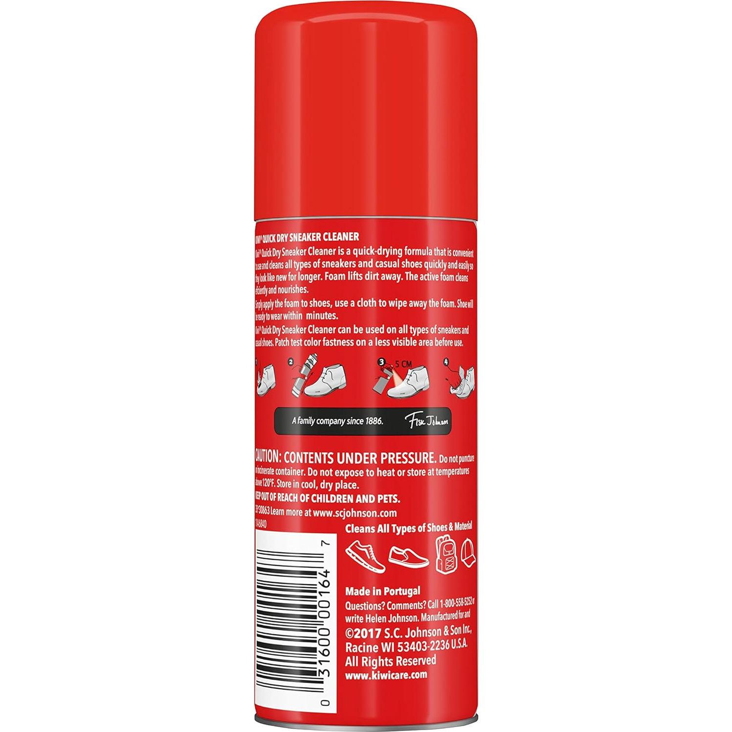 Limpiador de Zapatillas KIWI Secado Rápido 155.9 ml