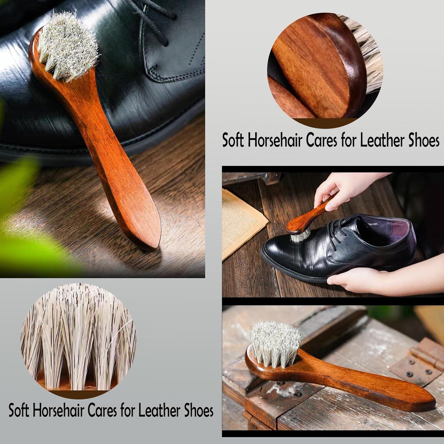 Kit de Cuidado de Zapatos Nuoyunova - Betún Negro y Blanco