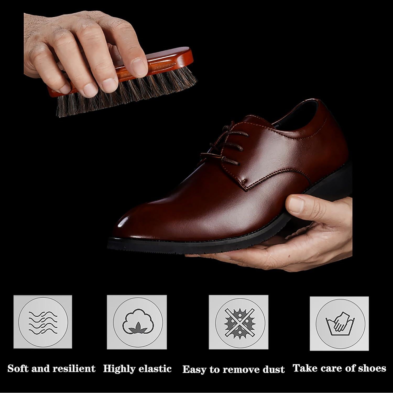 Kit de Cuidado de Zapatos Nuoyunova - Betún Negro y Blanco