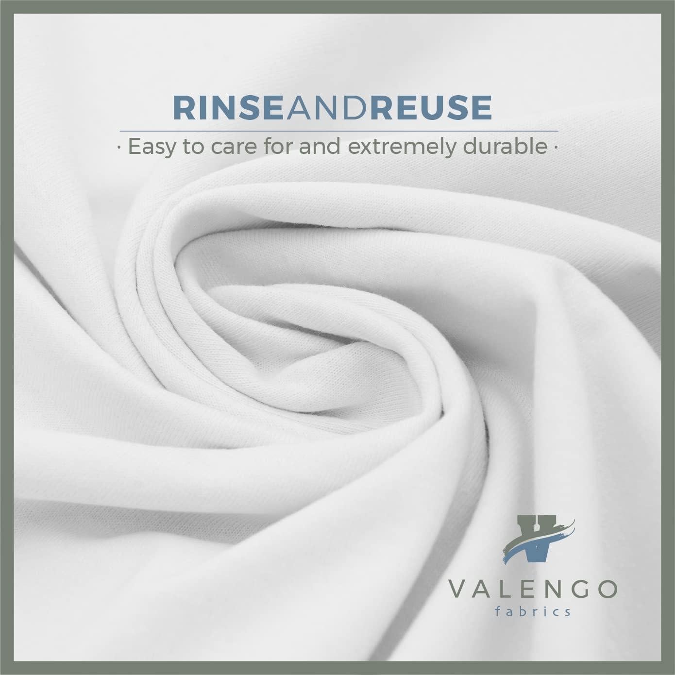 Paños de Limpieza 100% Algodón Valengo - Paquete de 7, 43x43 cm