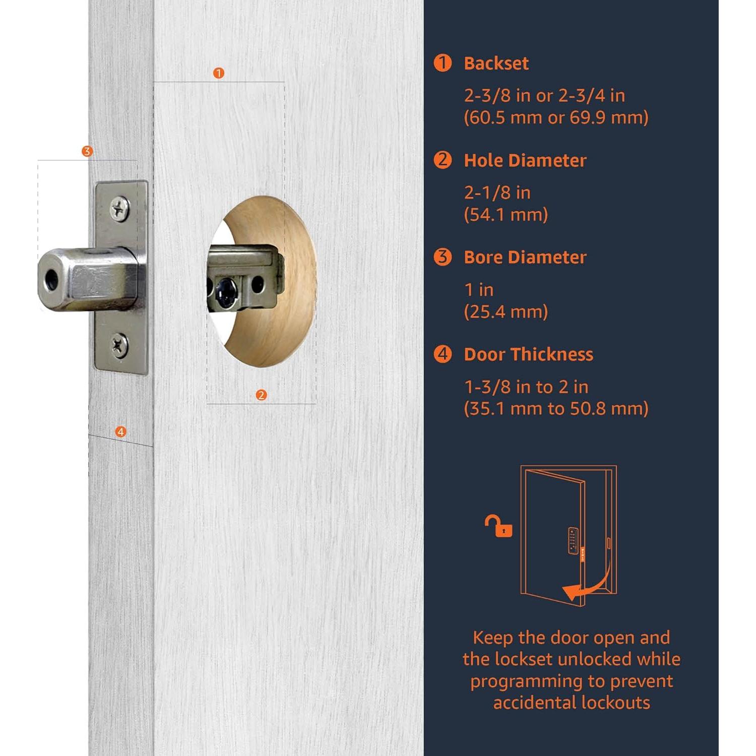 Cerradura Electrónica Amazon Basics PL1S4910 Teclado Táctil