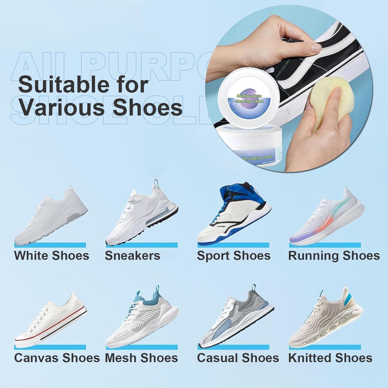 Crema Limpiadora Multi-Funcional KaYomax para Zapatillas Blancas