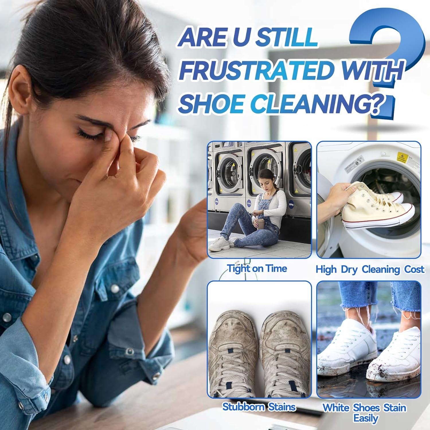 Kit Limpiador de Zapatos Clennaner 190ml con Cepillo y Toalla