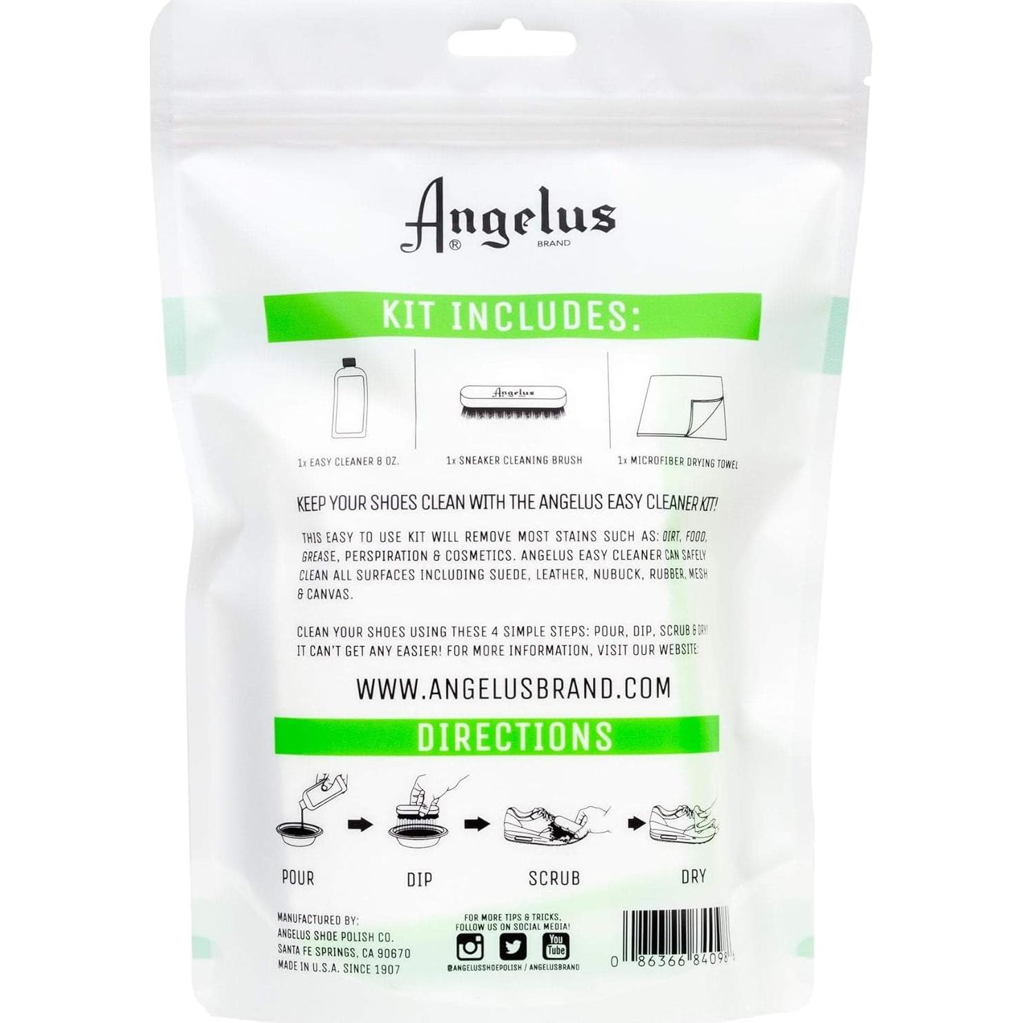 Kit de Limpiador de Zapatos Angelus - 236.6 ml - Multiusos