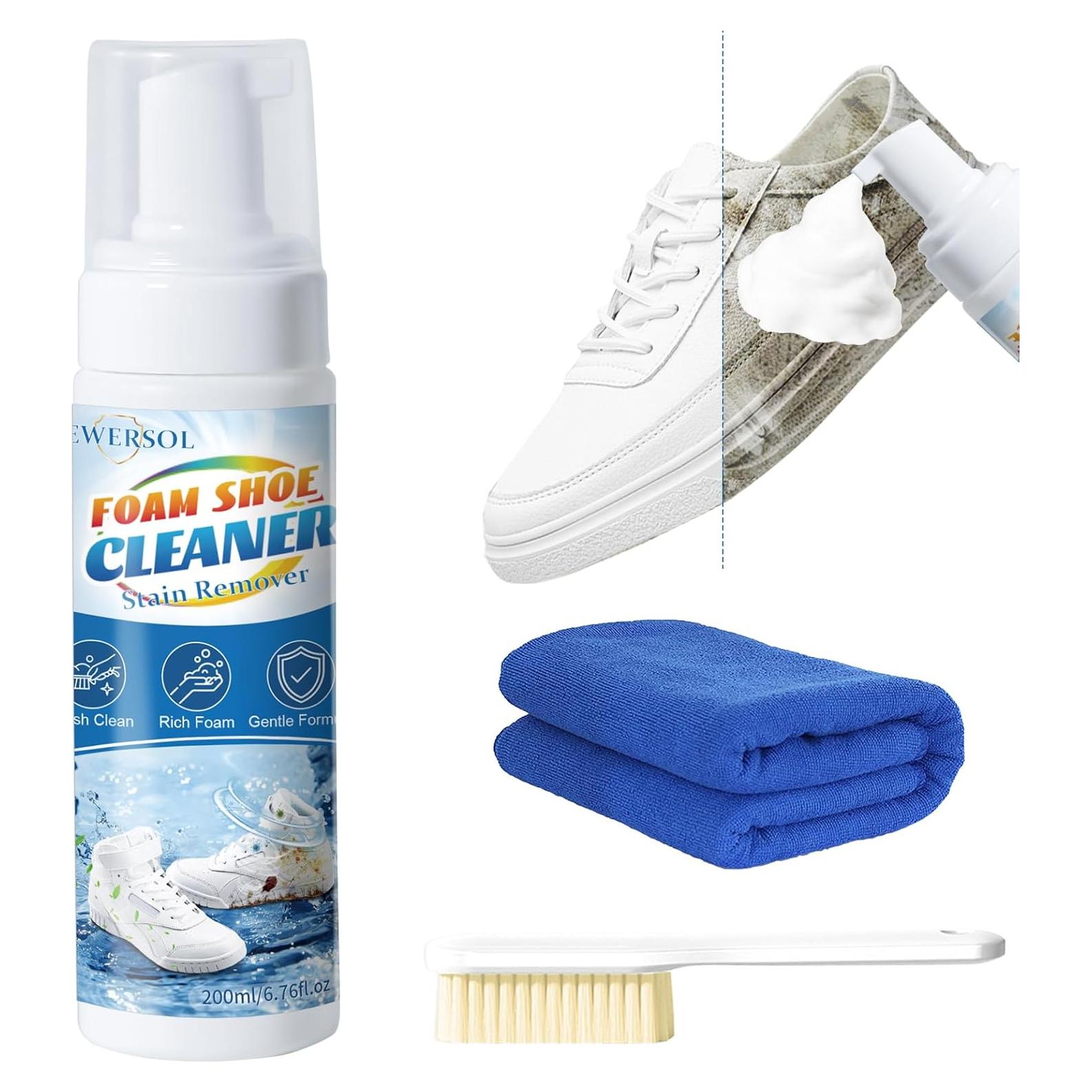 Kit de Limpieza de Zapatillas Blanco 191 g - Limpiador y Cepillo