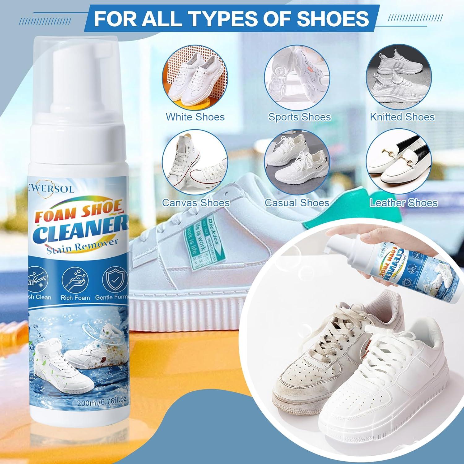 Kit de Limpieza de Zapatillas Blanco 191 g - Limpiador y Cepillo
