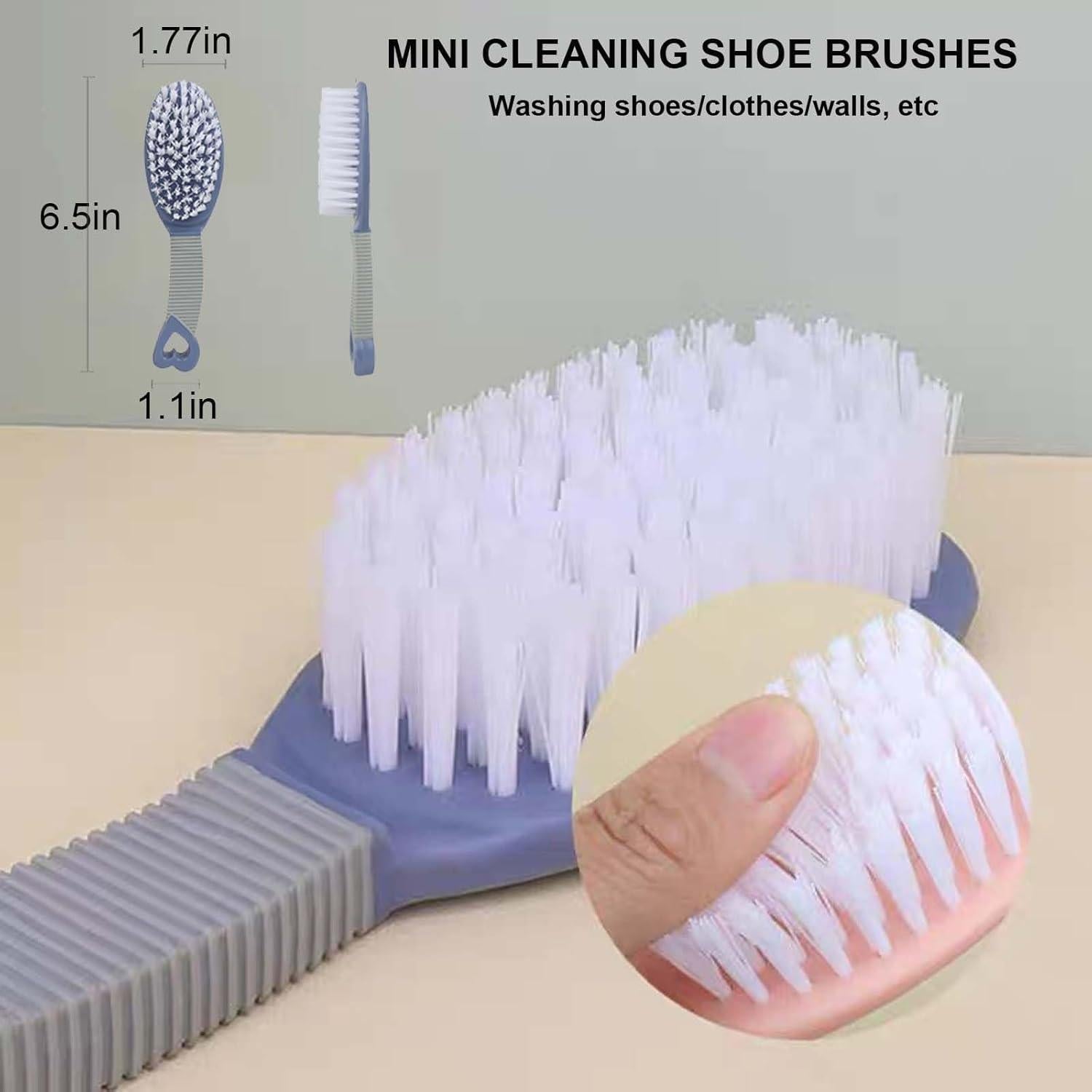 Paquete de 2 cepillos de limpieza Selaurel - Azul y Rosa