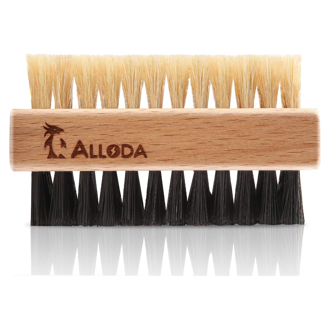 Cepillo de Limpieza de Zapatos Alloda - Doble Cara Suave y Dura