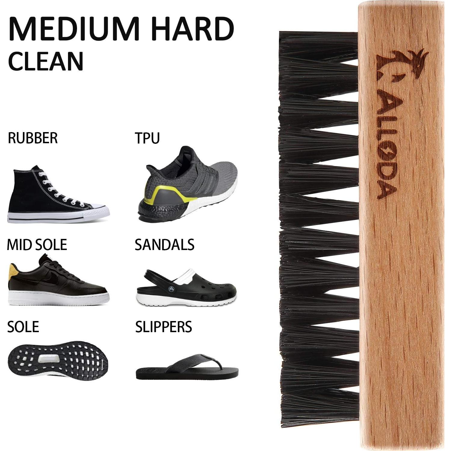 Cepillo de Limpieza de Zapatos Alloda - Doble Cara Suave y Dura