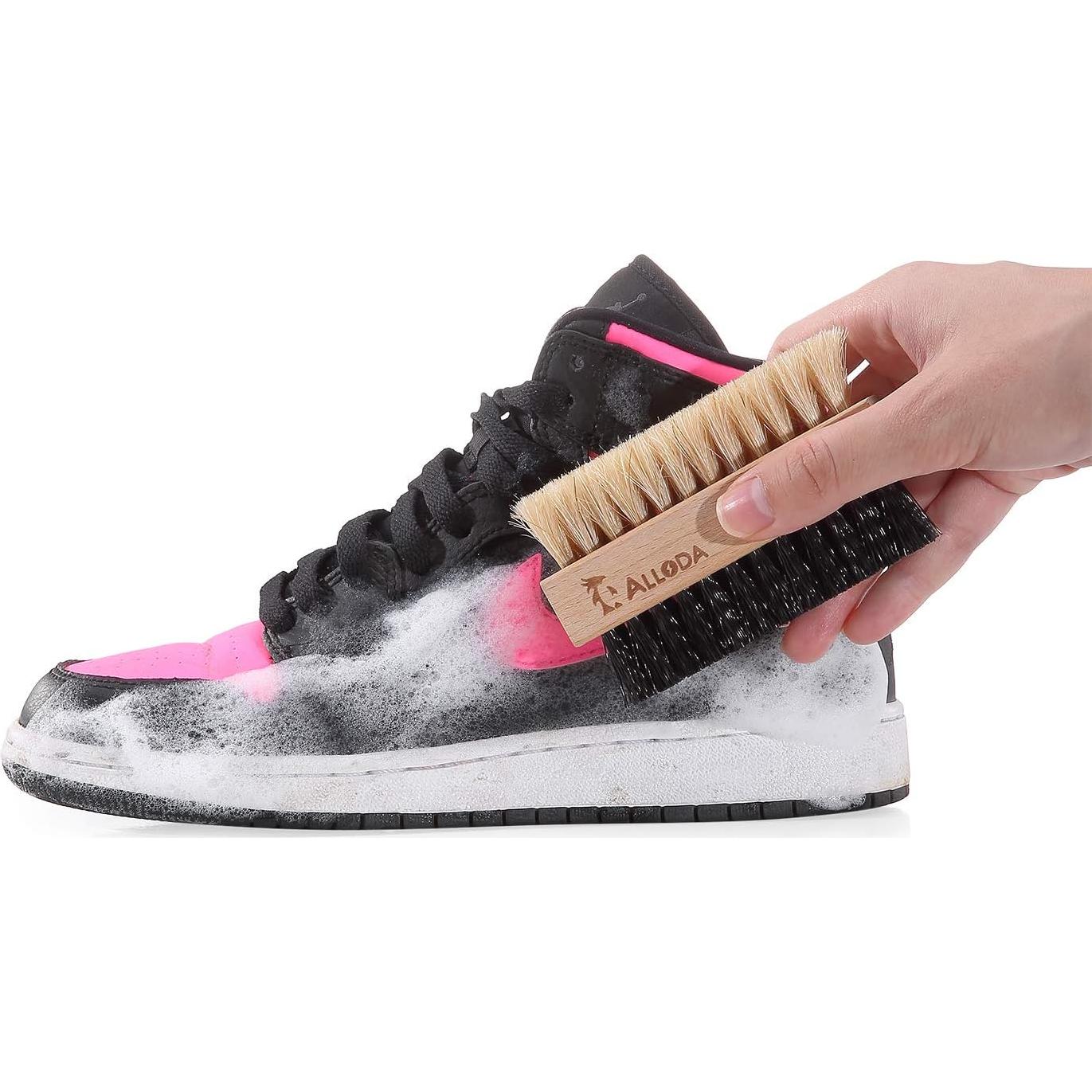 Cepillo de Limpieza de Zapatos Alloda - Doble Cara Suave y Dura