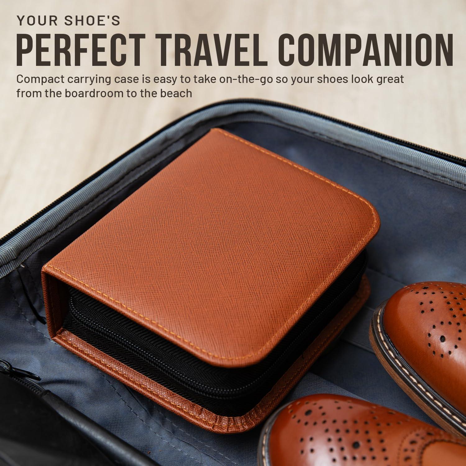 Kit de Cuidado de Zapatos MARZ Deluxe 7 Piezas - Pulimento Negro y Neutral