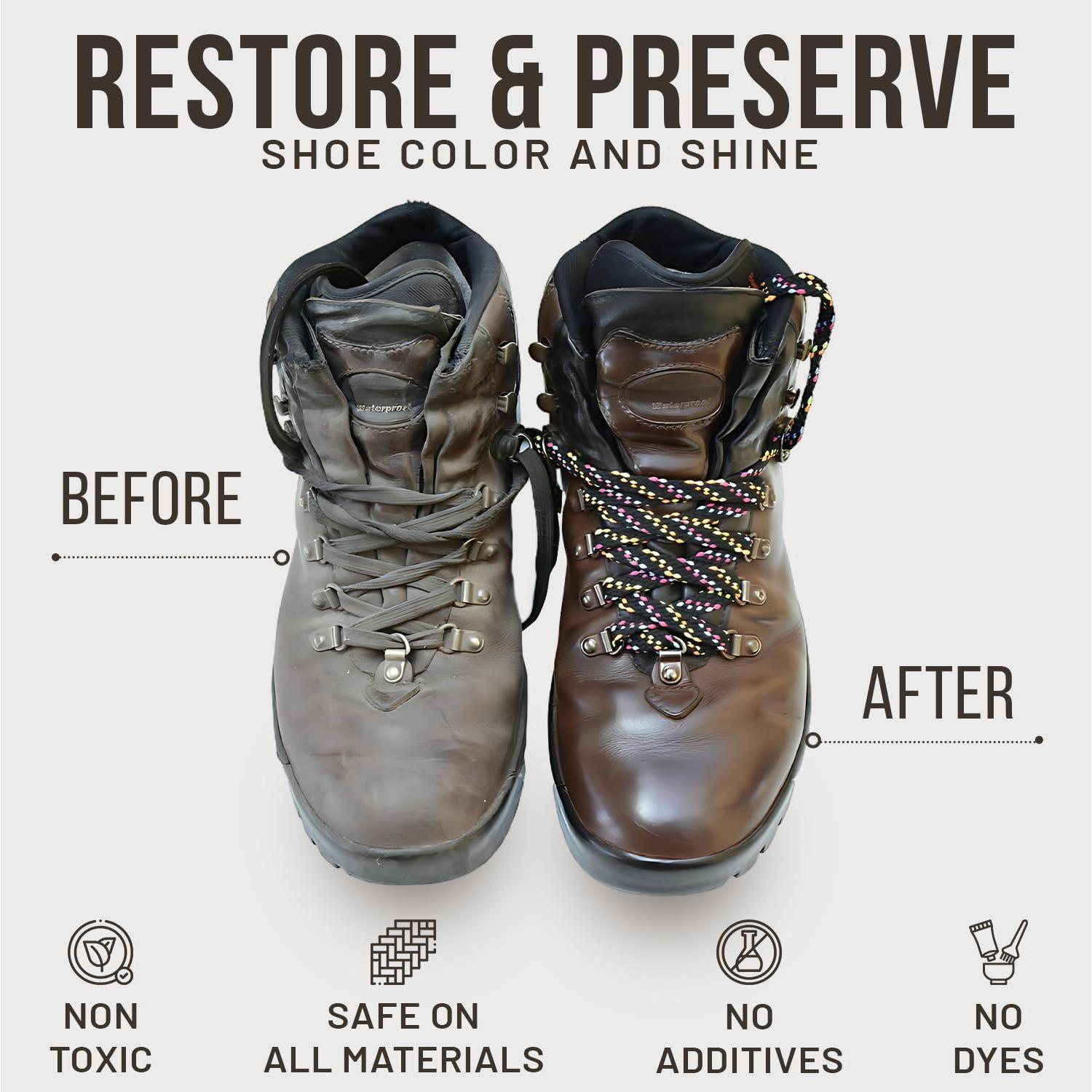 Kit de Cuidado de Zapatos MARZ Deluxe 7 Piezas - Pulimento Negro y Neutral