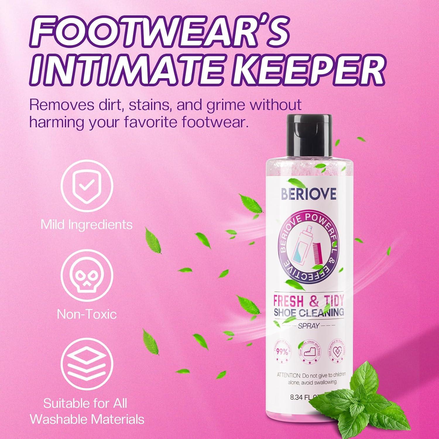 Kit Limpiador de Zapatos BERIOVE - Multiusos para Lona y Nubuck