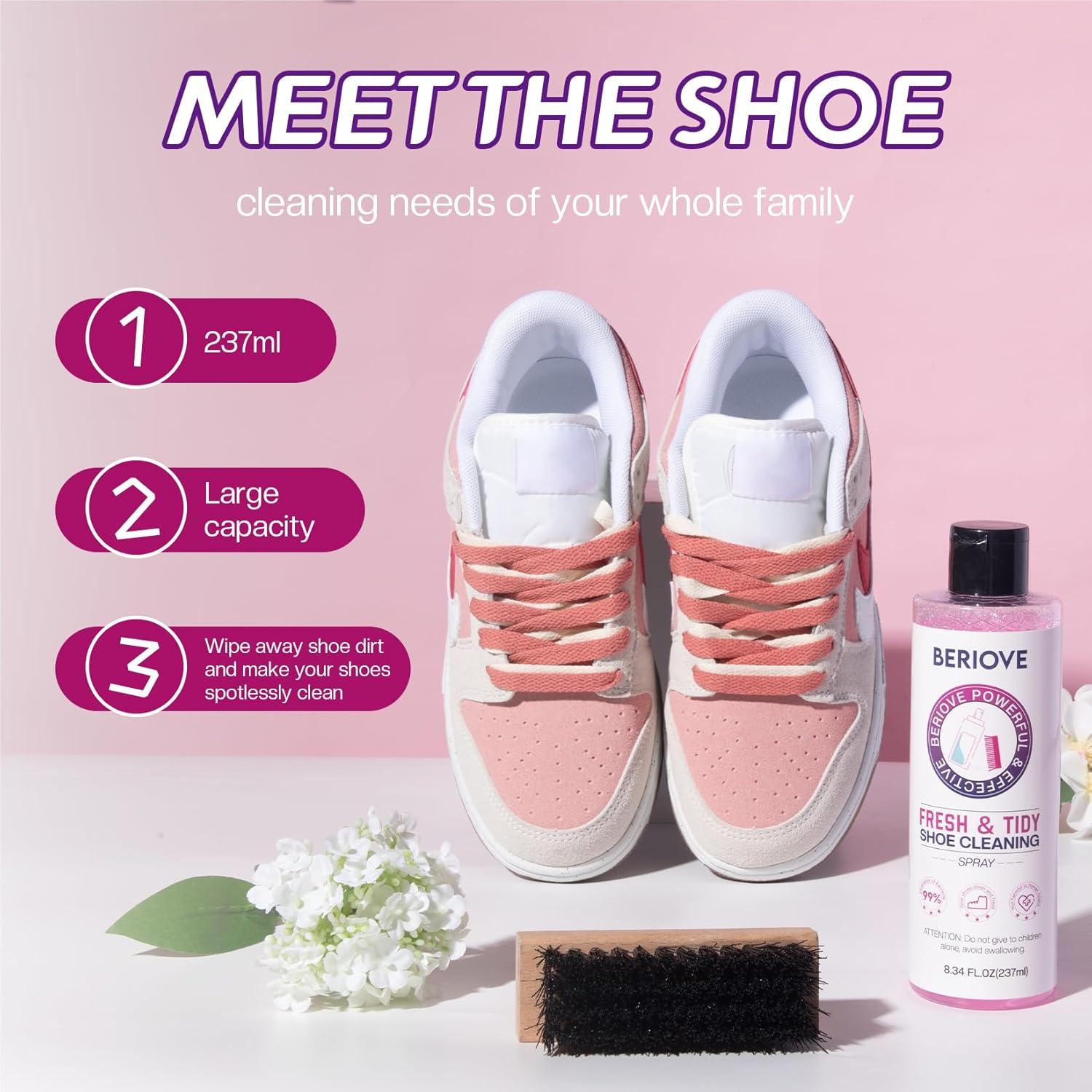 Kit Limpiador de Zapatos BERIOVE - Multiusos para Lona y Nubuck