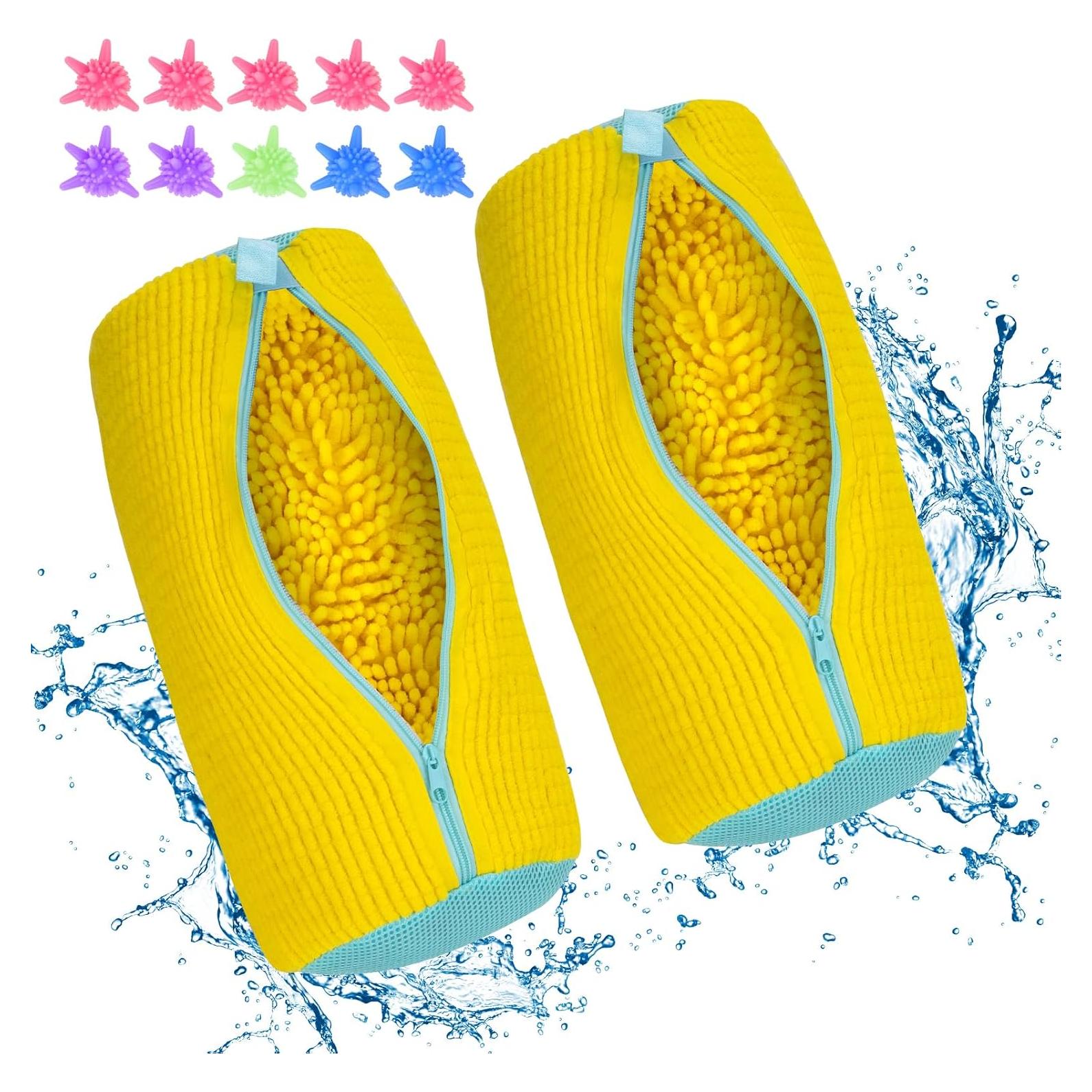 Bolsa de Lavado para Zapatos Gardon Amarillo con 10 Pelotas