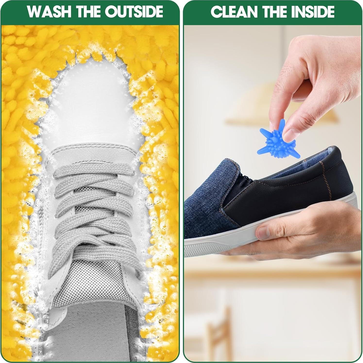 Bolsa de Lavado para Zapatos Gardon Amarillo con 10 Pelotas