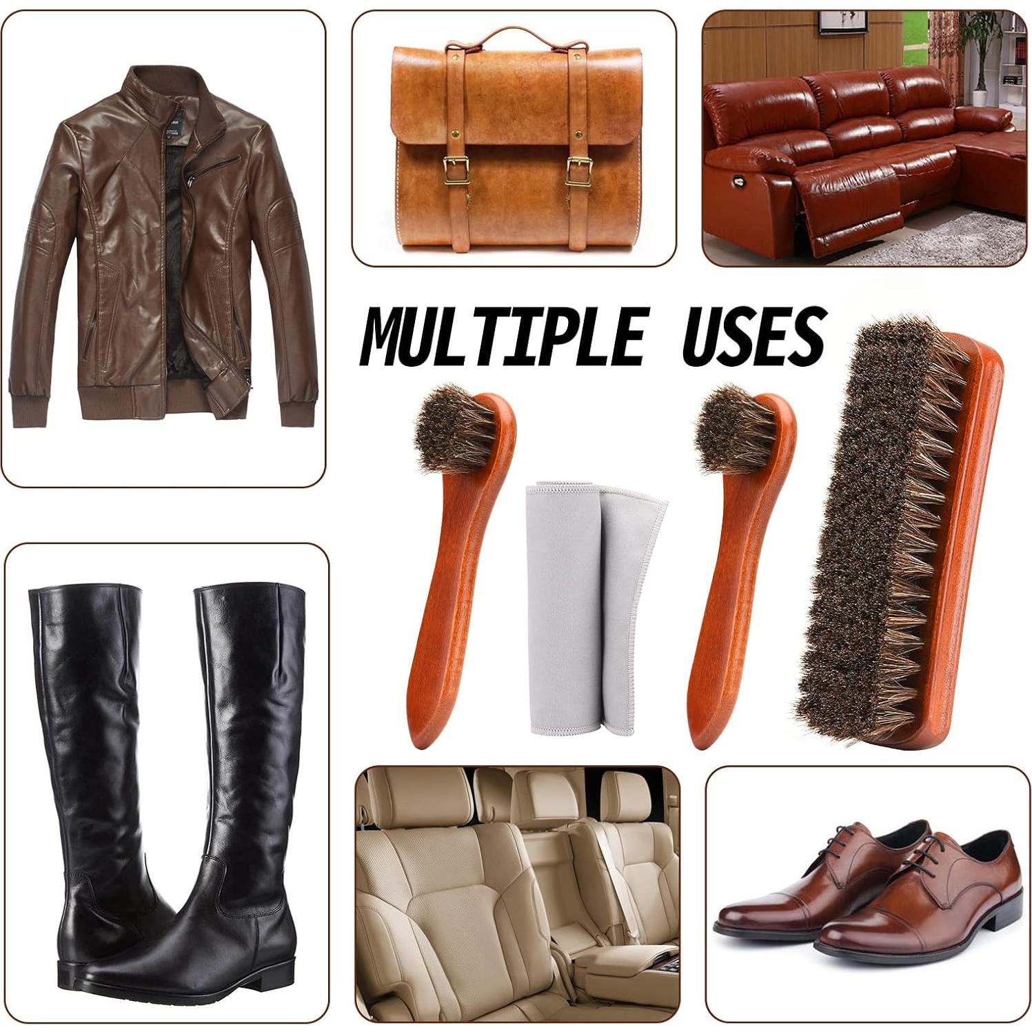 Kit de Cepillos para Zapatos de Cuero Unekez - 4 Piezas