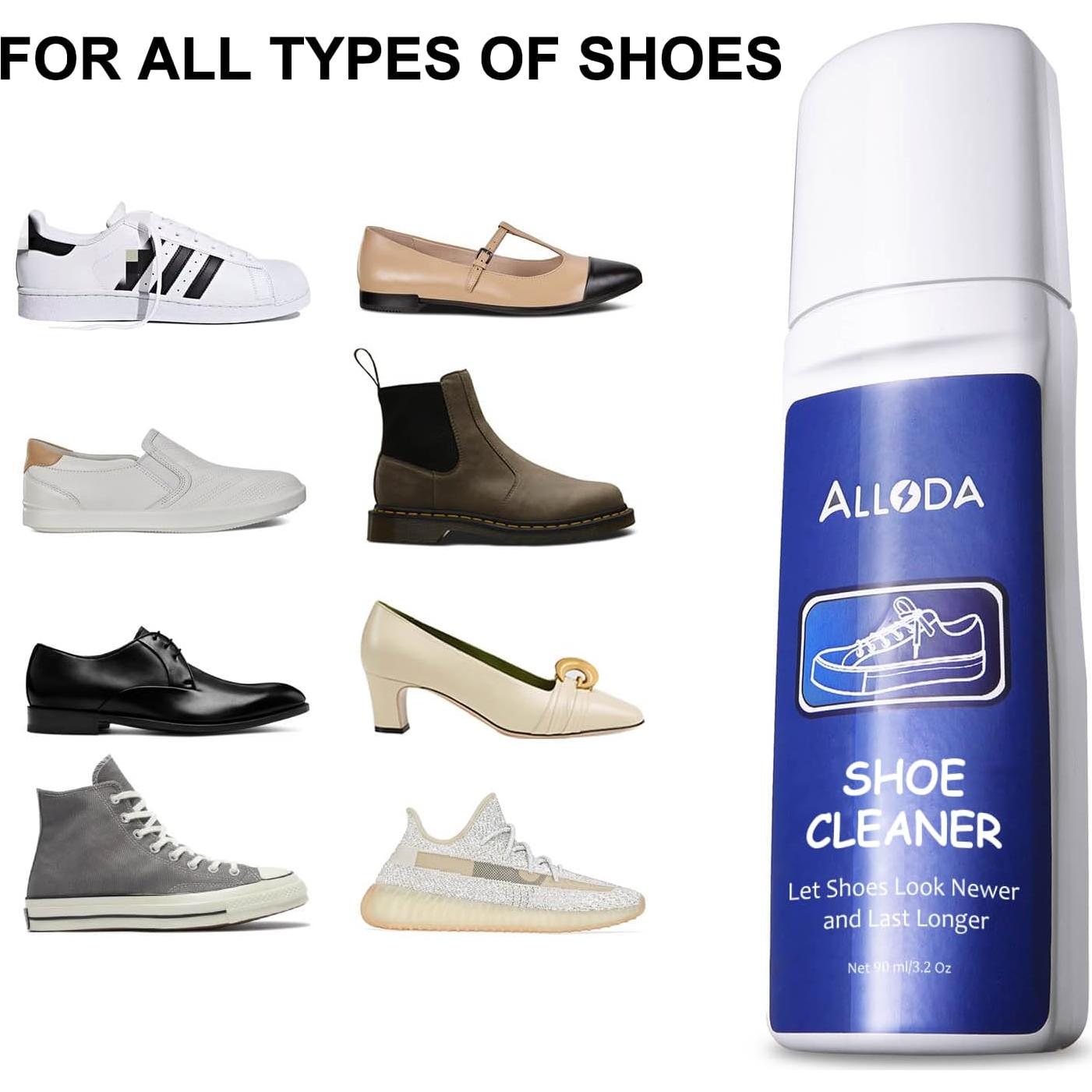 Kit de Limpieza de Zapatos Alloda Todo en Uno 90ml