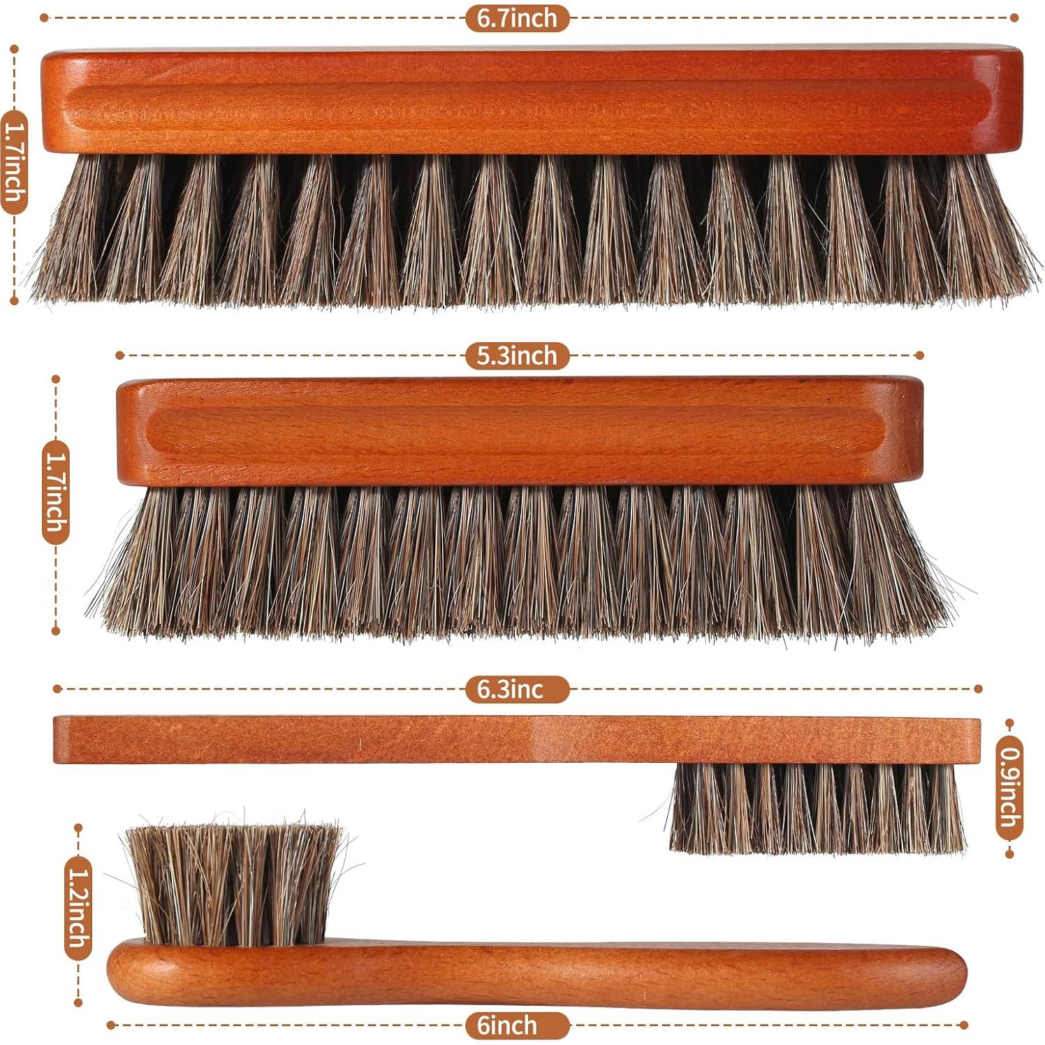 Kit de Cepillos para Cuidado de Zapatos YEHFHSU - 4 Piezas