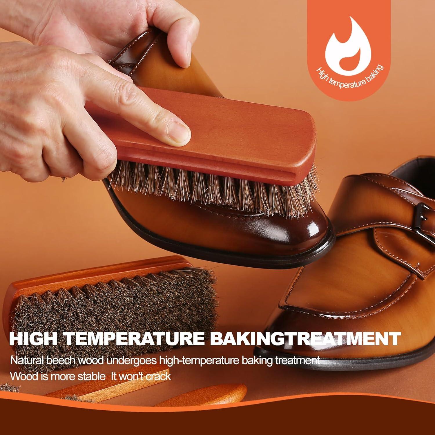 Kit de Cepillos para Cuidado de Zapatos YEHFHSU - 4 Piezas