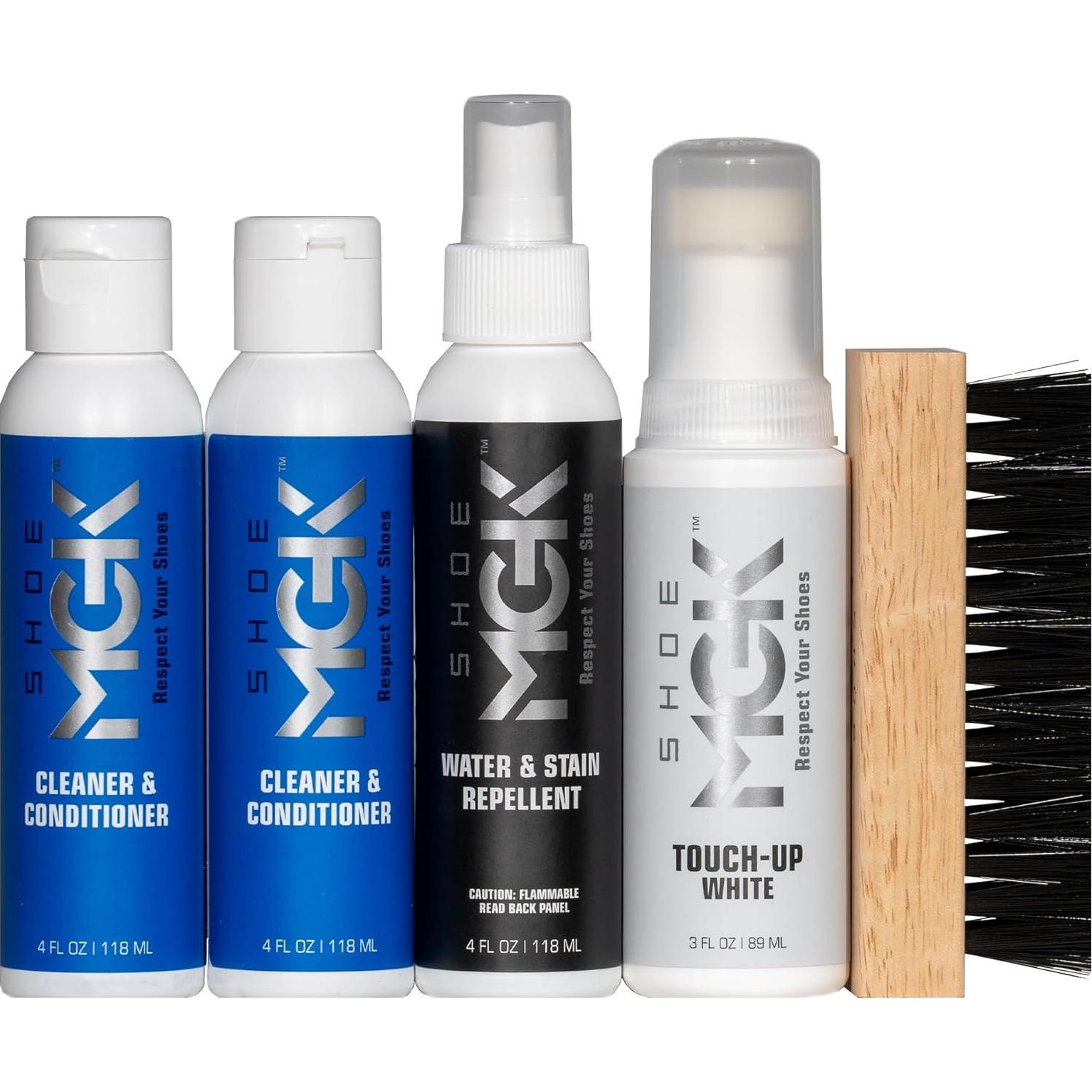 Kit de Limpieza de Zapatos MGK MVP - Limpiador, Acondicionador y Repelente