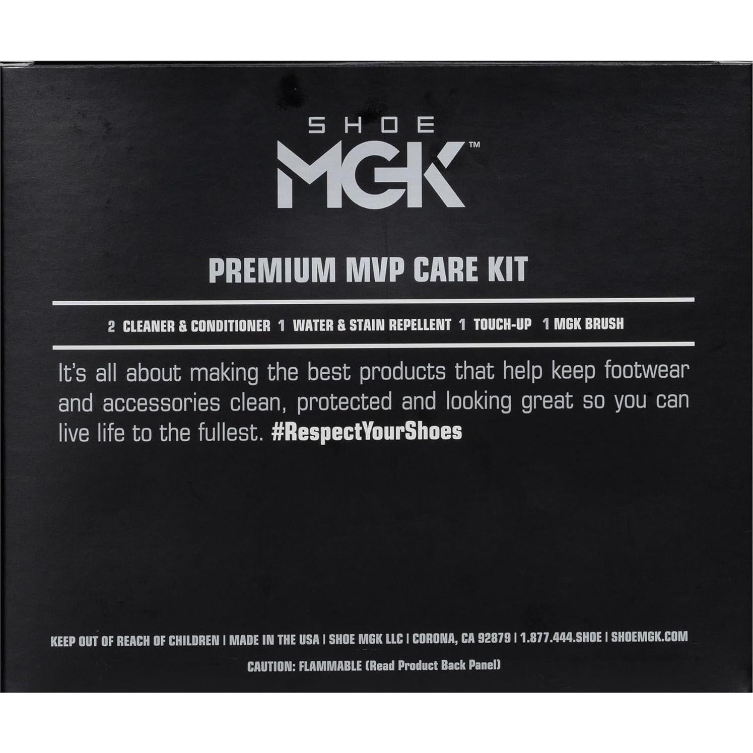 Kit de Limpieza de Zapatos MGK MVP - Limpiador, Acondicionador y Repelente