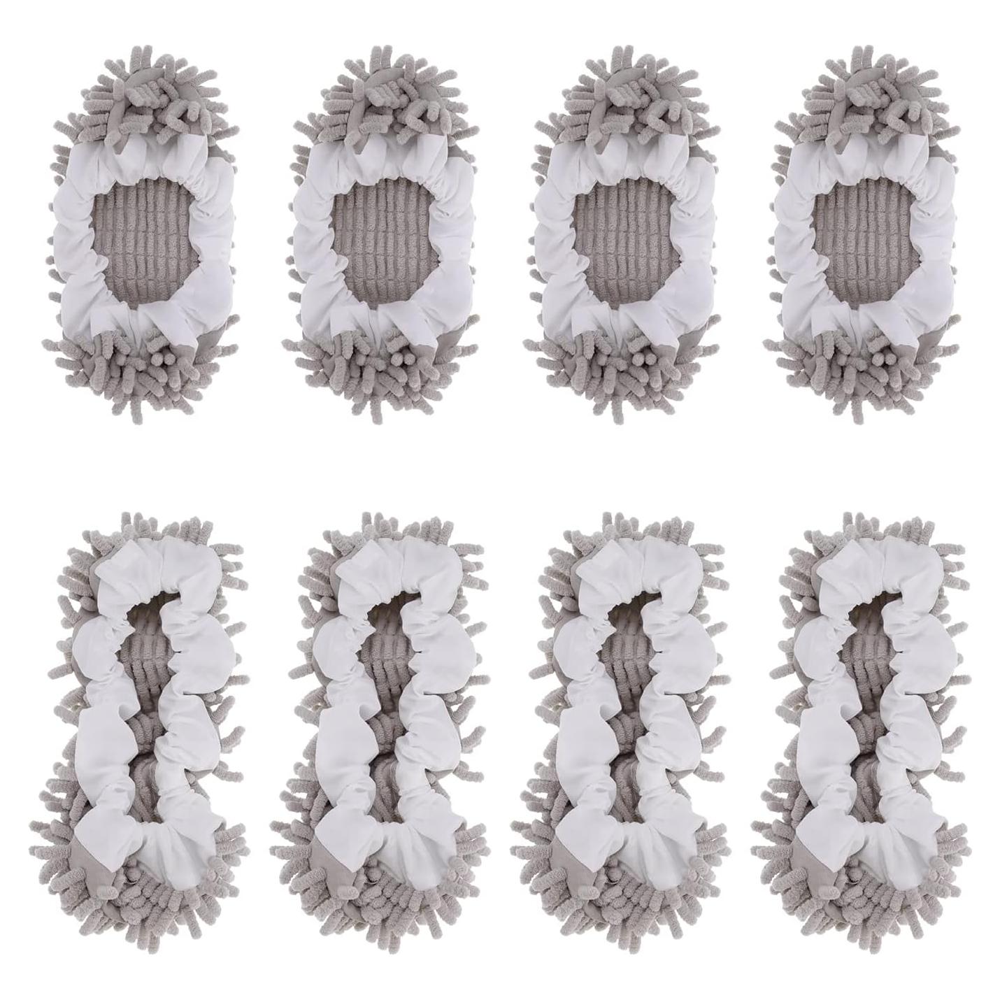 Calcetines de Mopa Reutilizables WellMall 8 Pcs Gris