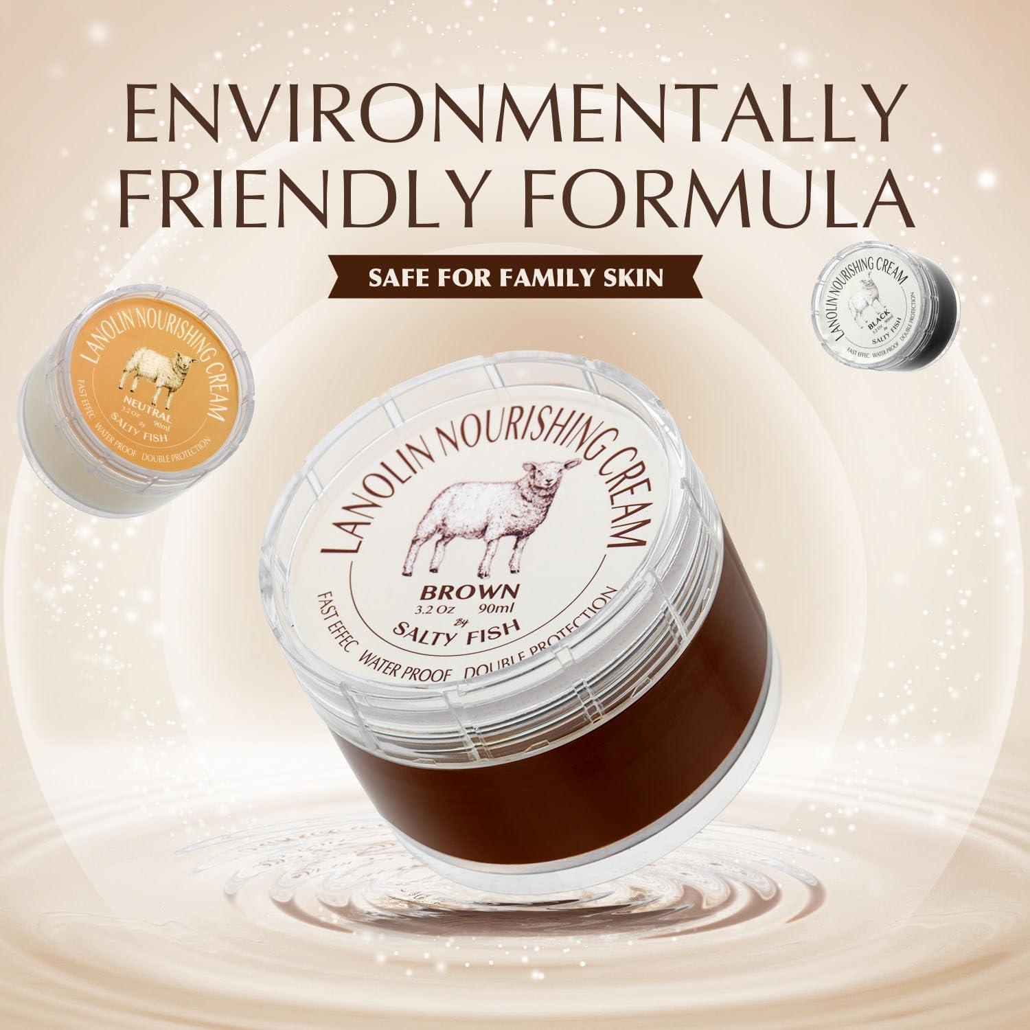 Crema para Brillar Zapatos Salty Fish 90.7g - Restaurador y Protector