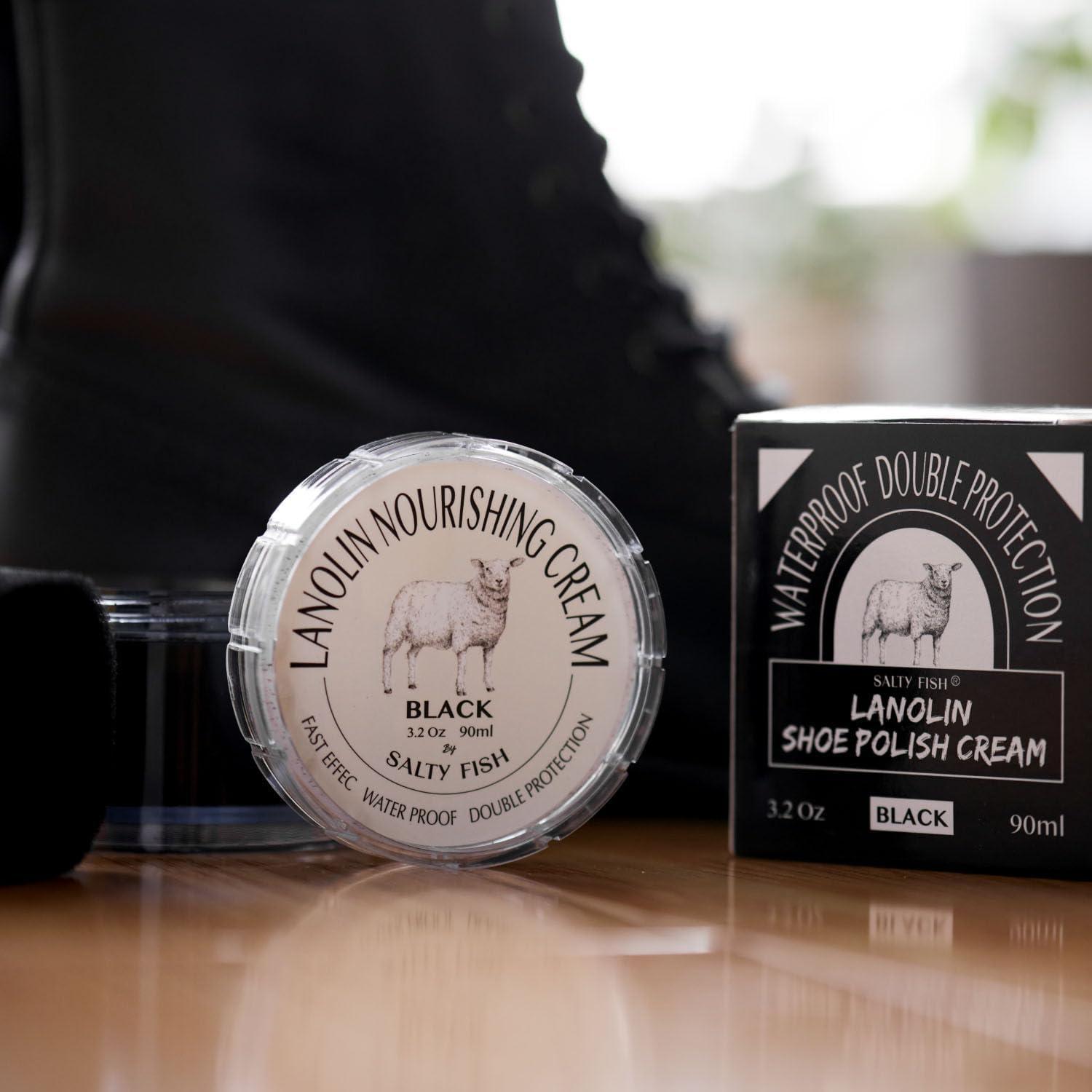 Crema para Brillar Zapatos Salty Fish 90.7g - Restaurador y Protector