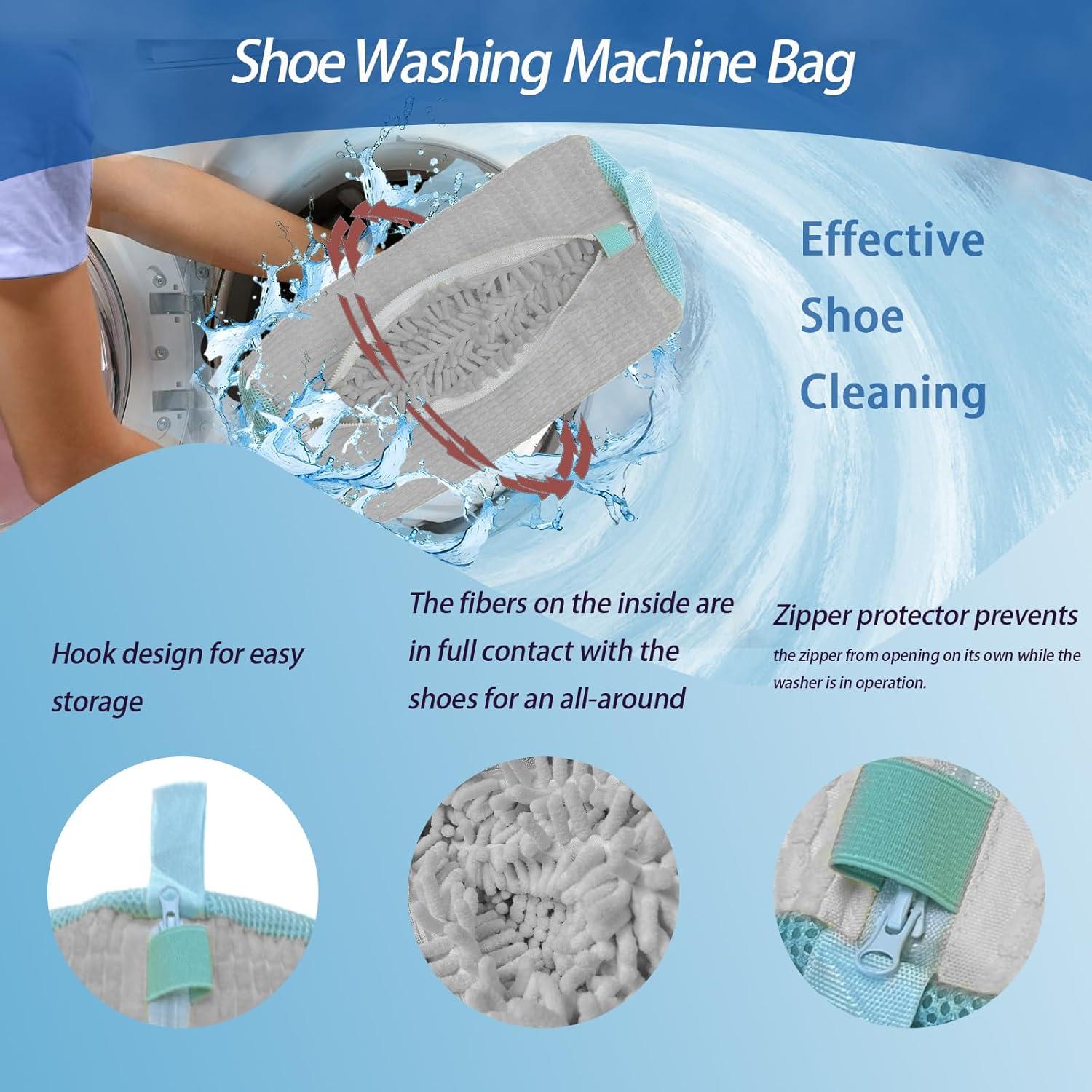 Bolsa de Lavado de Zapatos Sunlyn-MLG Gris 2 Piezas Reutilizable