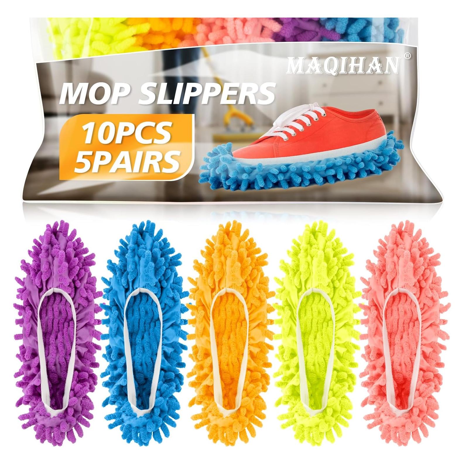 Zapatillas Mop de Limpieza MAQIHAN - Talla 8 - 5 Pares