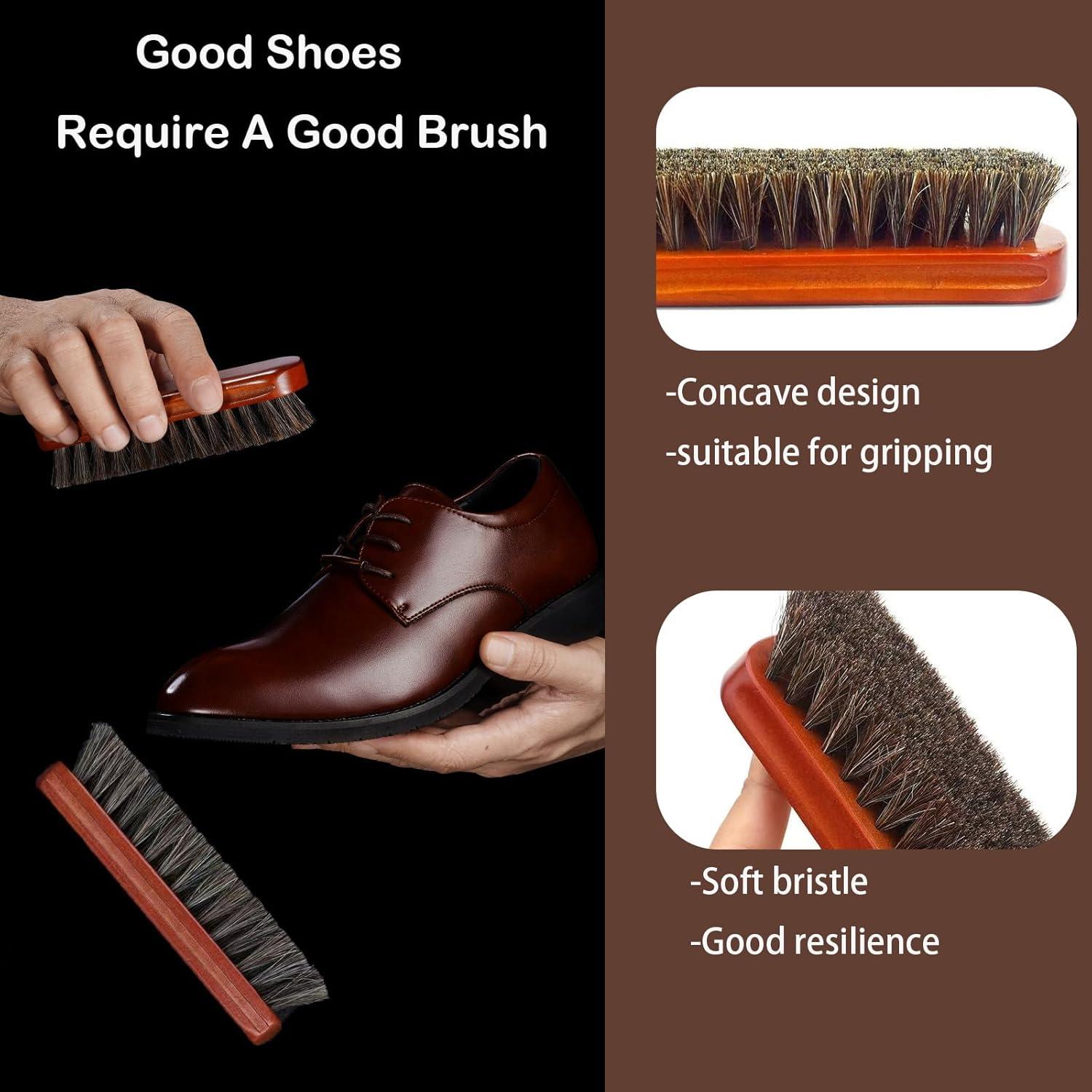 Kit de Cuidado de Zapatos de Cuero 7 Piezas con Betún