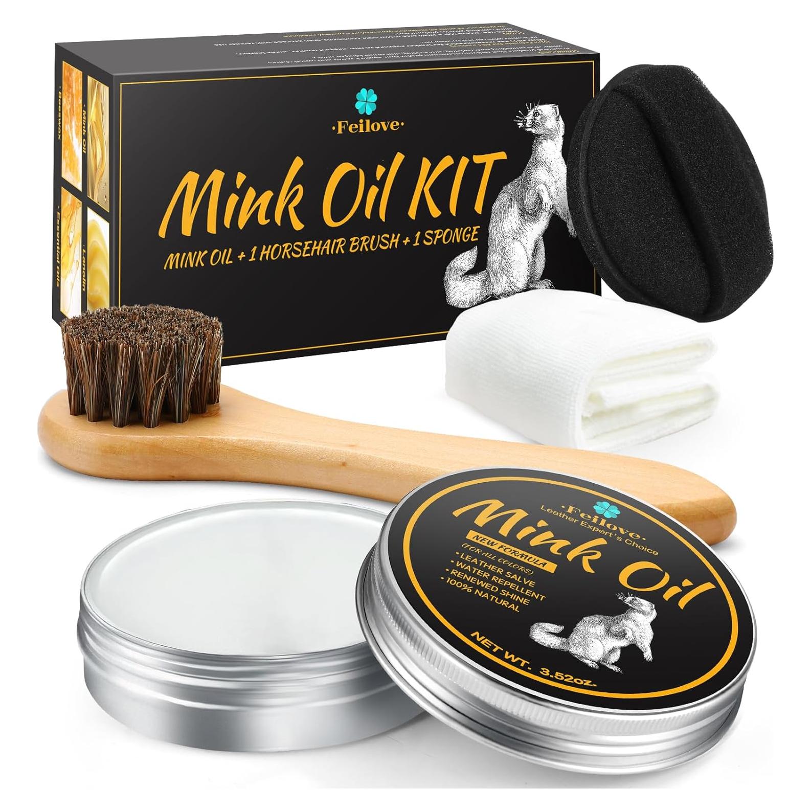 Acondicionador y Limpiador de Cuero Feilove 3.52 oz 4 en 1