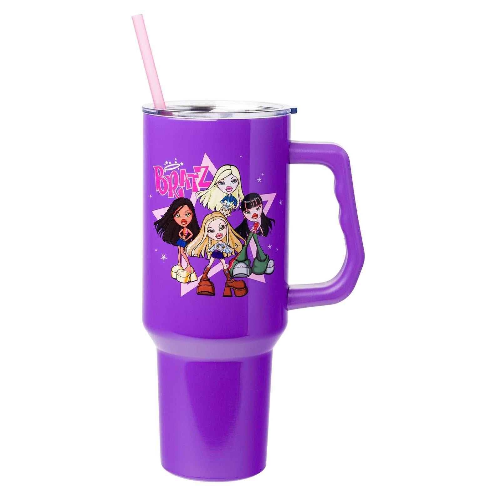 Taza de Acero Inoxidable Bratz Silver Buffalo 1.18L con Popote