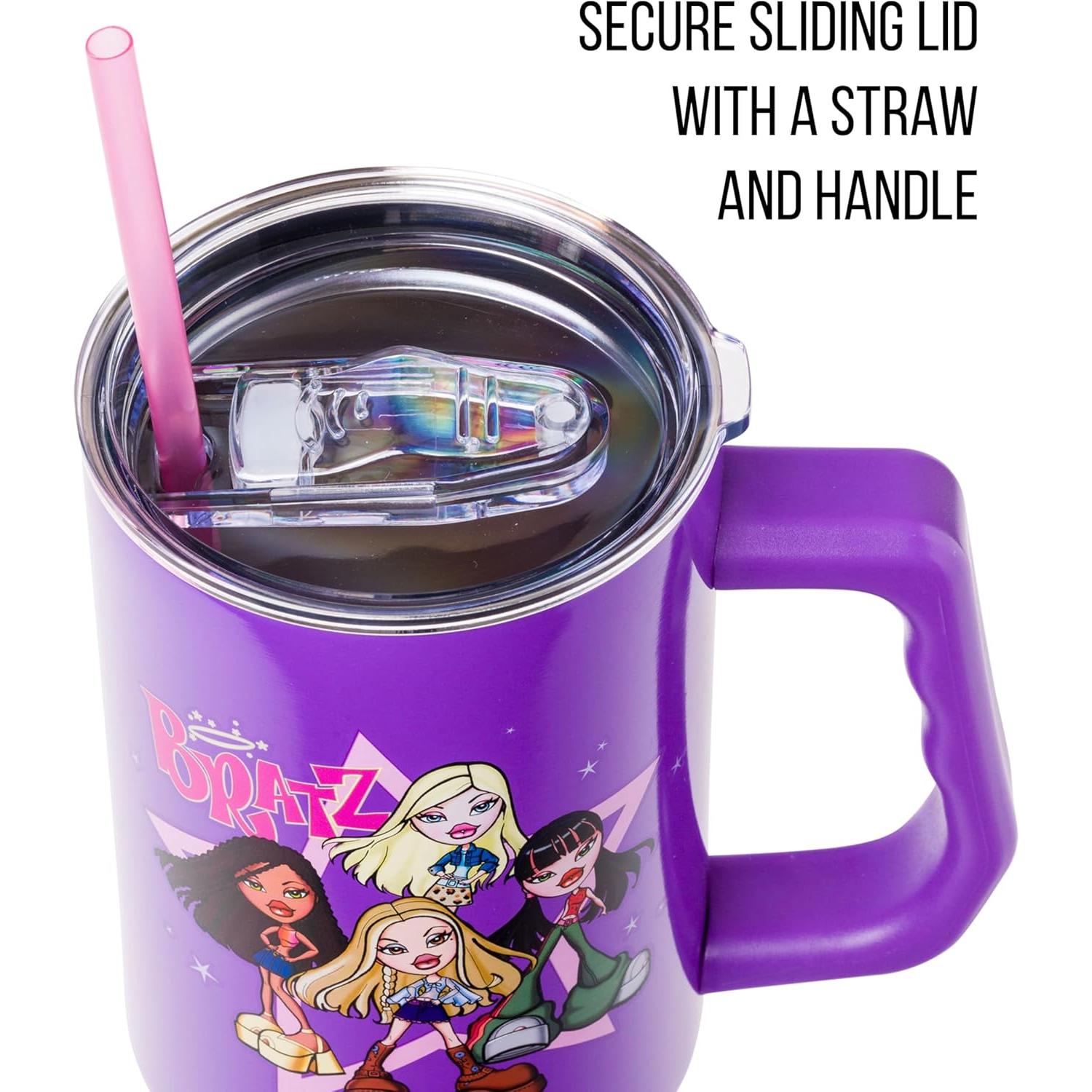 Taza de Acero Inoxidable Bratz Silver Buffalo 1.18L con Popote