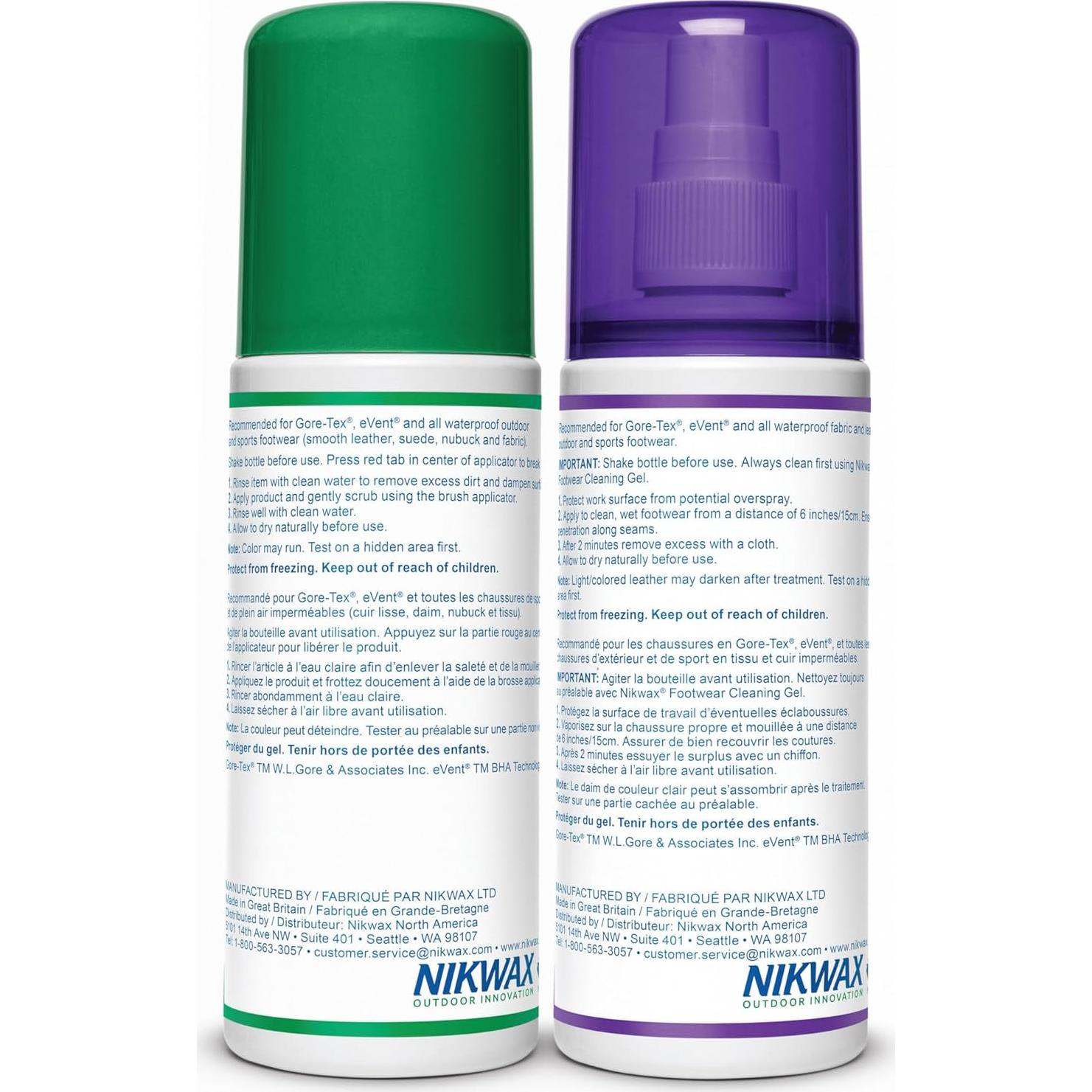 Nikwax Limpieza e Impermeabilización Calzado Tela y Cuero 250ml