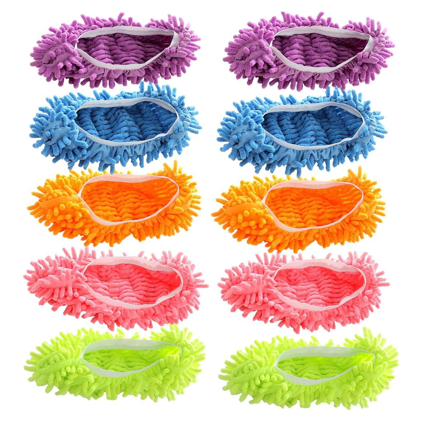 Cubiertas de Zapatillas de Limpieza Acronde - 5 Pares Microfibra