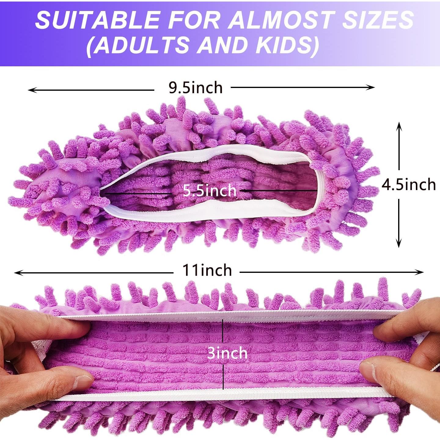 Cubiertas de Zapatos Duster BAIDOON 4 Pcs Reutilizables Microfibra