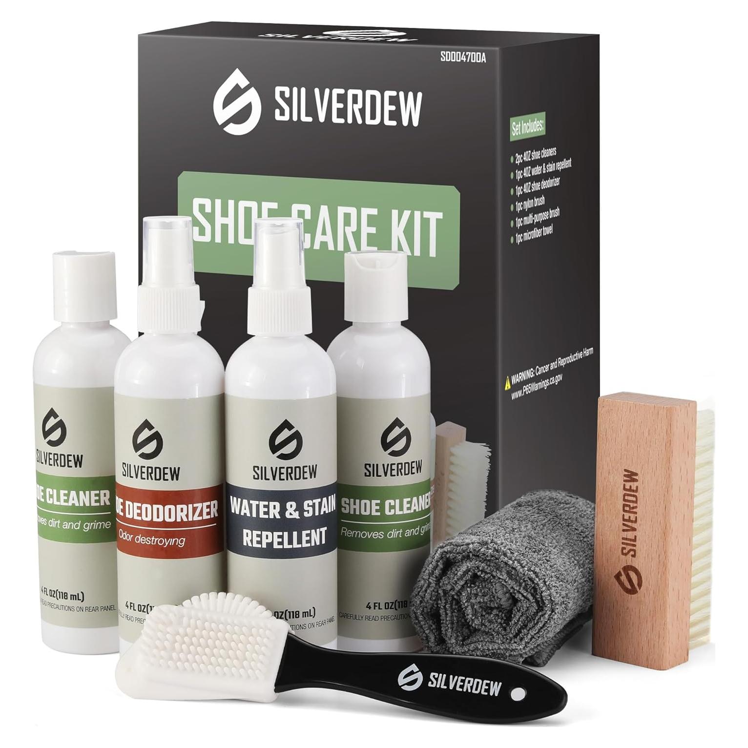 Kit de limpieza de zapatos 7 piezas Hangzhou - Limpiador, desodorante, cepillos