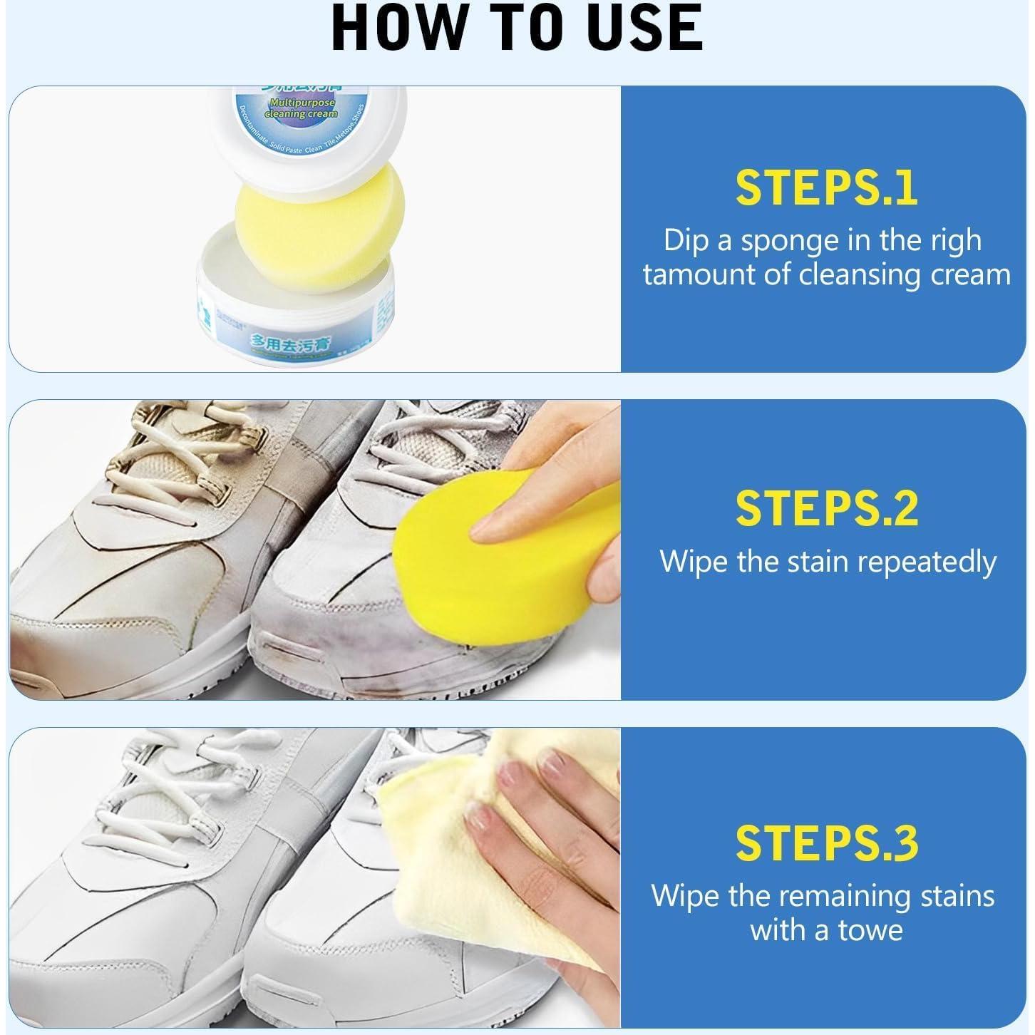 Crema Limpiadora Multifuncional Carrie Rowe 2PCS para Zapatos