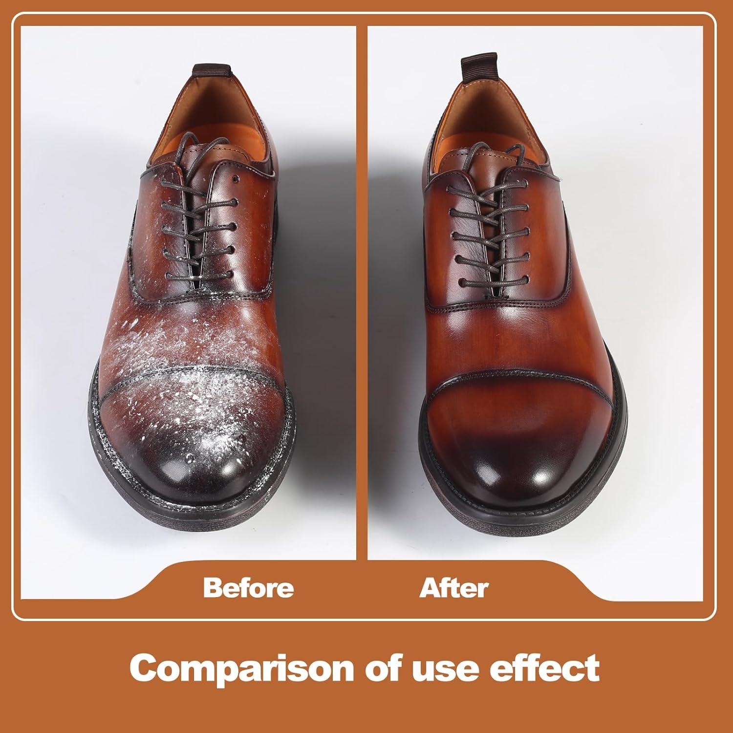 Cepillo para zapatos Srefaka 3 piezas con mango de madera