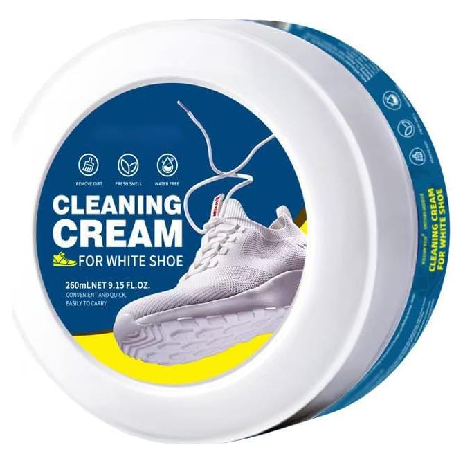 Crema Limpiadora Multifuncional para Zapatos Blancos 260g