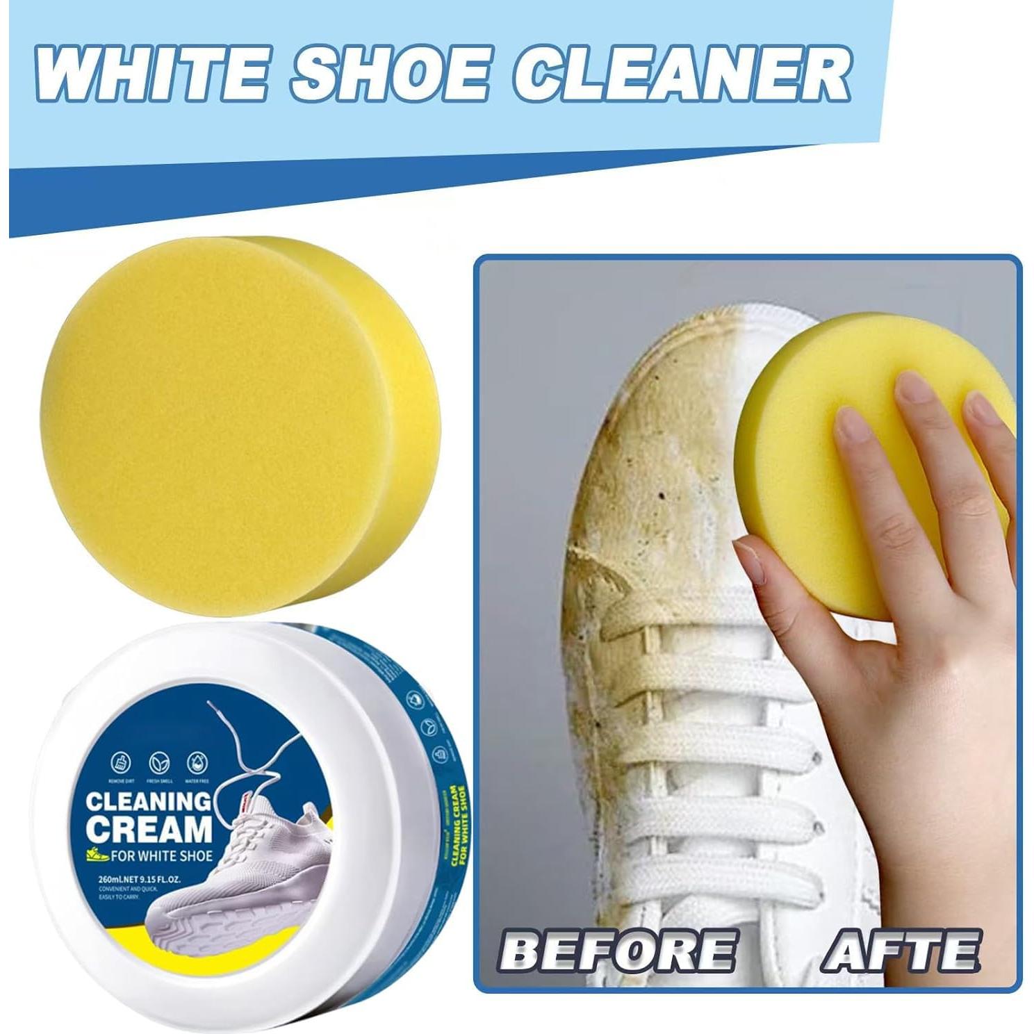 Crema Limpiadora Multifuncional para Zapatos Blancos 260g