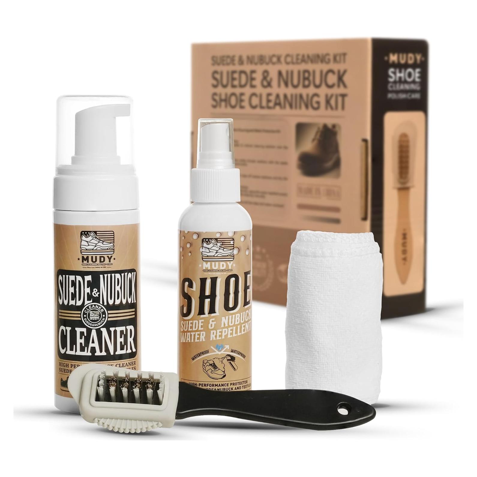 Kit Limpiador de Zapatos Ante y Nubuck con Repelente Agua