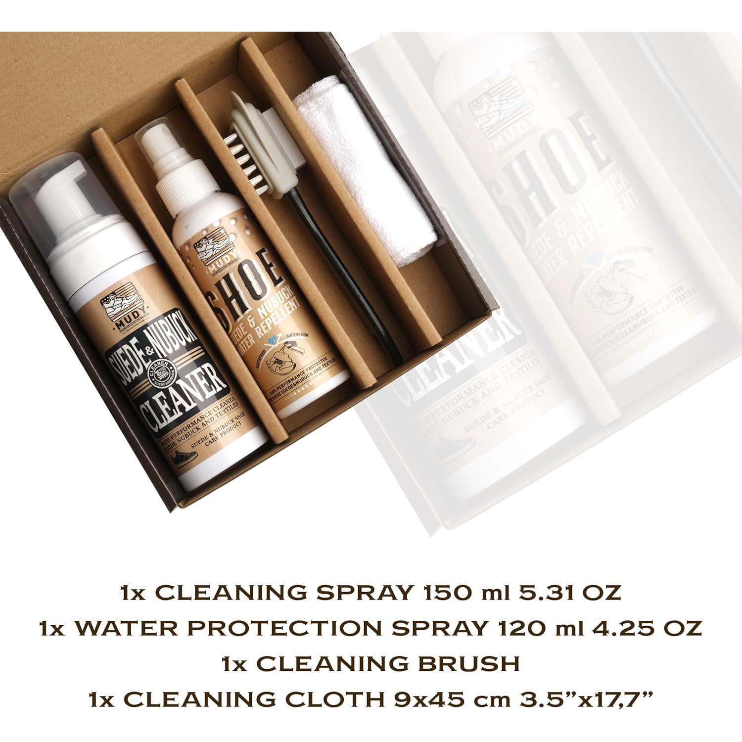 Kit Limpiador de Zapatos Ante y Nubuck con Repelente Agua