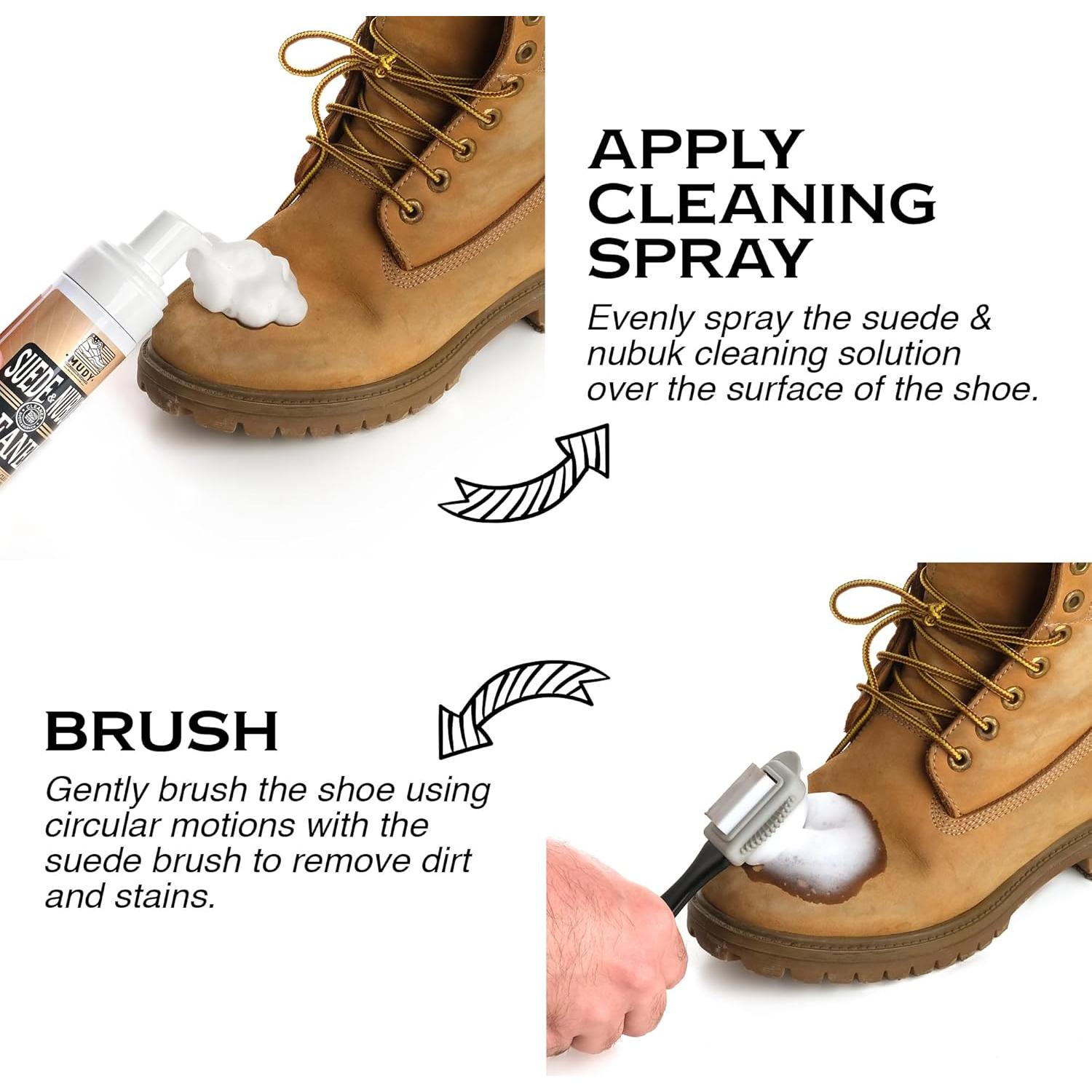 Kit Limpiador de Zapatos Ante y Nubuck con Repelente Agua