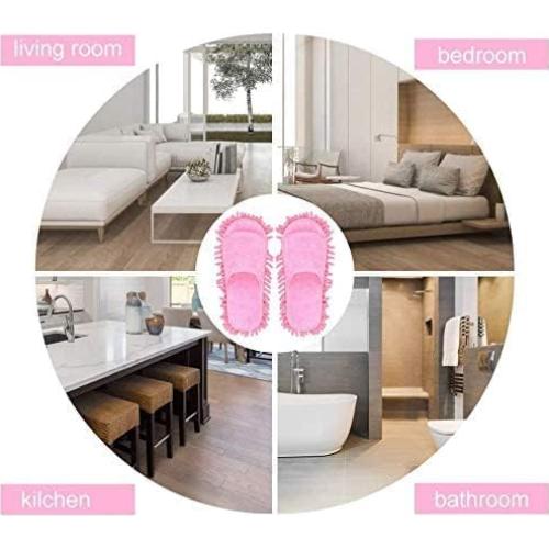 Zapatillas de Microfibra para Limpiar Suelos Unisex Milky House